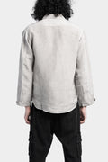 Never Enough | SS24 - Linen blend button up jacket, Arena fade