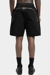 Rick Owens DRKSHDW | SS25 Hollywood - Back zip long boxer shorts, Cotton canvas
