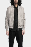 Leather bomber jacket, Arena fade