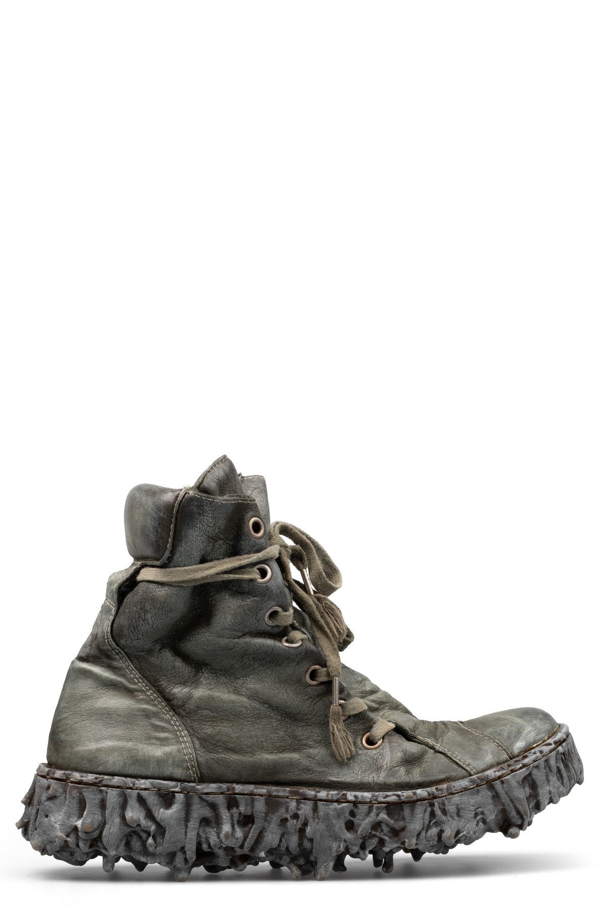 Culture of Brave | High top fold melt sole laced sneakers MELM2