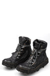 Culture of Brave Perforated High top melt sole laced sneakers MELM3