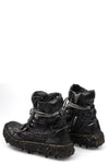 Culture of Brave Perforated High top melt sole laced sneakers MELM3