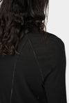 Marc Point | AW24 - Lightweight wool / silk turtleneck ls T-Shirt, Black