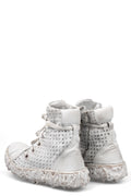 Culture of Brave Perforated High top melt sole laced sneakers MELM3