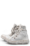 Culture of Brave Perforated High top melt sole laced sneakers MELM3