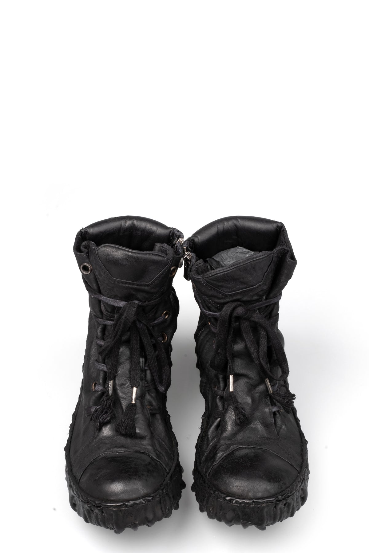 Culture Of Brave | High top melt sole laced wrap front sneakers MELM2W