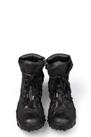 Culture Of Brave | High top melt sole laced wrap front sneakers MELM2W