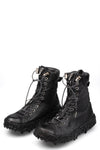 Culture of Brave | High top melt sole front zip sneakers, Coal MELH1W