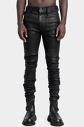 Julius_7 | AW24 - Folded split knee jeans, Coated