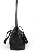 Werkschwarz | Small leather weekender bag, WERK 48F