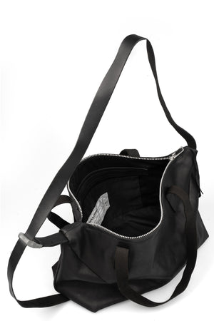 Werkschwarz | Small leather weekender bag, WERK 48F