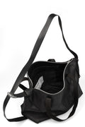 Werkschwarz | Small leather weekender bag, WERK 48F