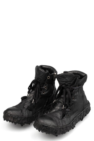 Culture Of Brave | High top melt sole laced wrap front sneakers MELM2W