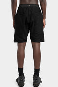 69 by Isaac Sellam | SS25 textured cotton shorts, Black