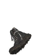 Culture of Brave Perforated High top melt sole laced sneakers MELM3