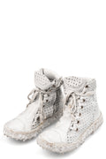 Culture of Brave Perforated High top melt sole laced sneakers MELM3