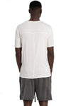 Thom Krom | SS26 - Silk blend v-neck t-shirt, White MTS945