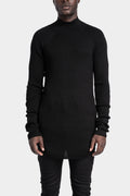 Julius_7 | AW24 - High neck wool knit sweater