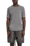 Tonal stitch cotton t-shirt, Dark used grey