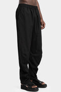 J-cut wool blend drawstring pants