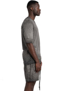 Thom Krom | SS26 - Layered t-shirt, Cold dye grey MTS940
