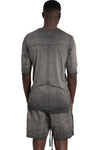 Thom Krom | SS26 - Layered t-shirt, Cold dye grey MTS940