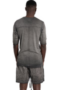 Thom Krom | SS26 - Layered t-shirt, Cold dye grey MTS940