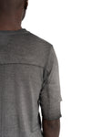 Thom Krom | SS26 - Layered t-shirt, Cold dye grey MTS940