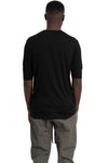 Layered t-shirt, Black MTS940