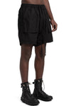 Cotton poplin shorts, Black