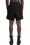 Cotton poplin shorts, Black