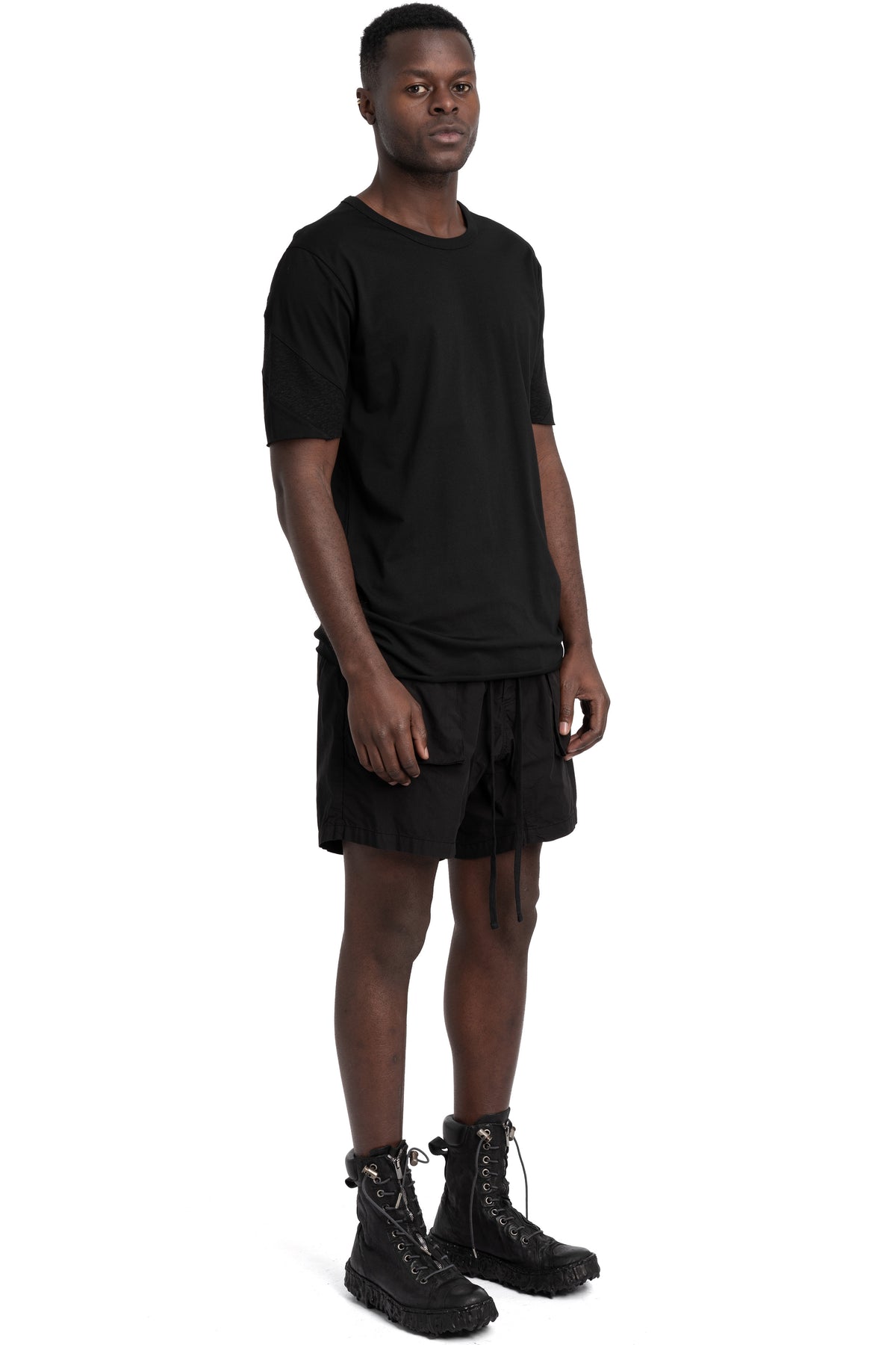 Thom Krom | SS26 - Cotton contrast T-shirt, Black MTS926
