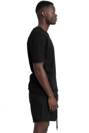 Thom Krom | SS26 - Cotton contrast T-shirt, Black MTS926