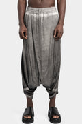 Draped silk harem pants, Ash Grey