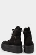 Double bumper sneakers, All Black / Pentagram