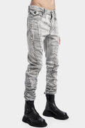 Julius_7 | SS24 - Curved Jeans, Plaster Grey