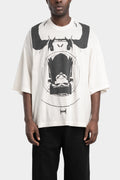 Julius_7 | SS25 - Half sleeve oversized T-Shirt, Off White / Print