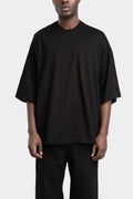 Julius_7 | SS25 - Half sleeve oversized T-Shirt, Black