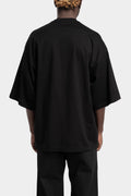 Julius_7 | SS25 - Half sleeve oversized T-Shirt, Black