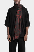 Julius_7 | SS25 - Printed cotton knit scarf