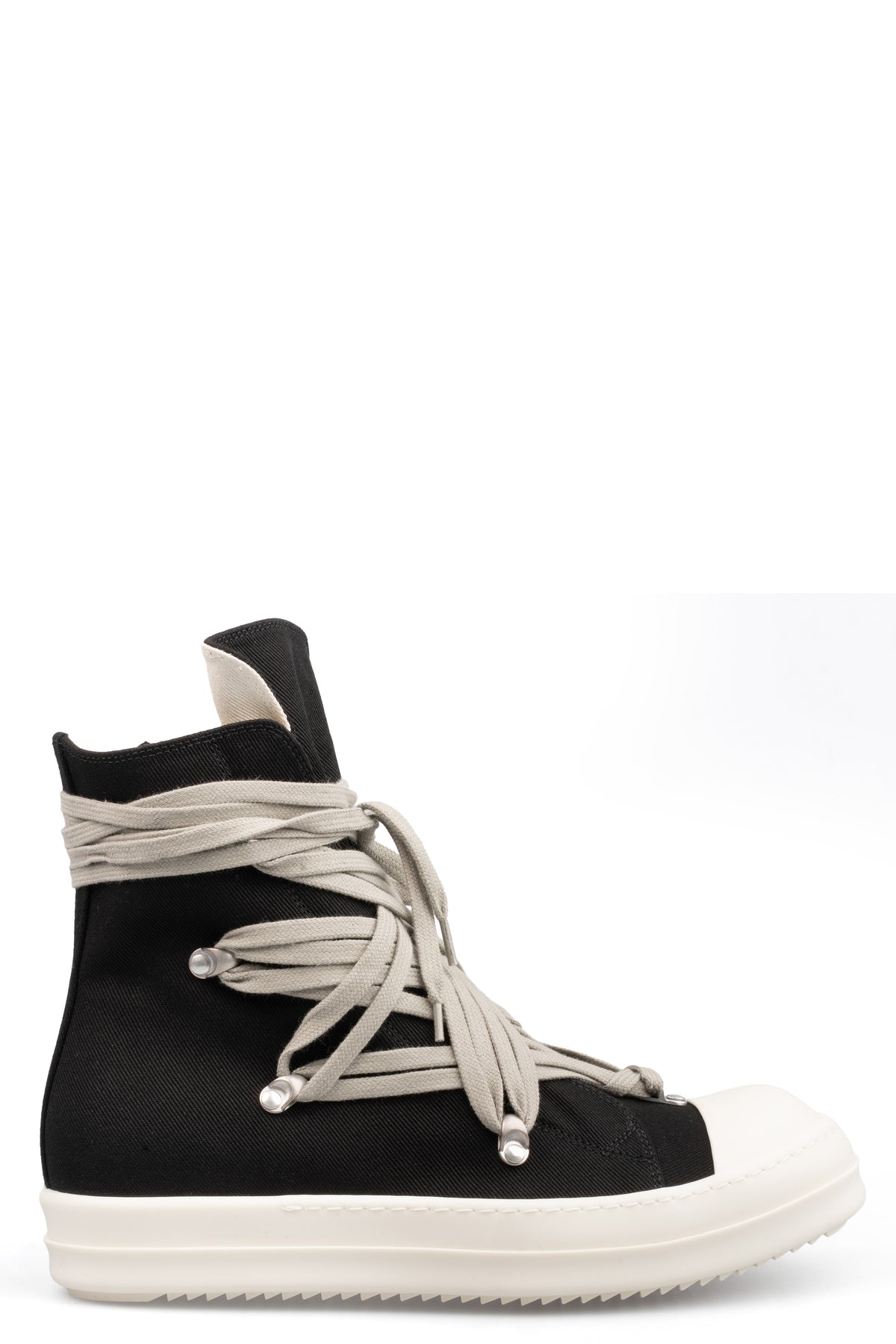 Rick Owens DRKSHDW | Megalace Ramones sneakers, DU01F4809 DOW1 911 Black / Milk