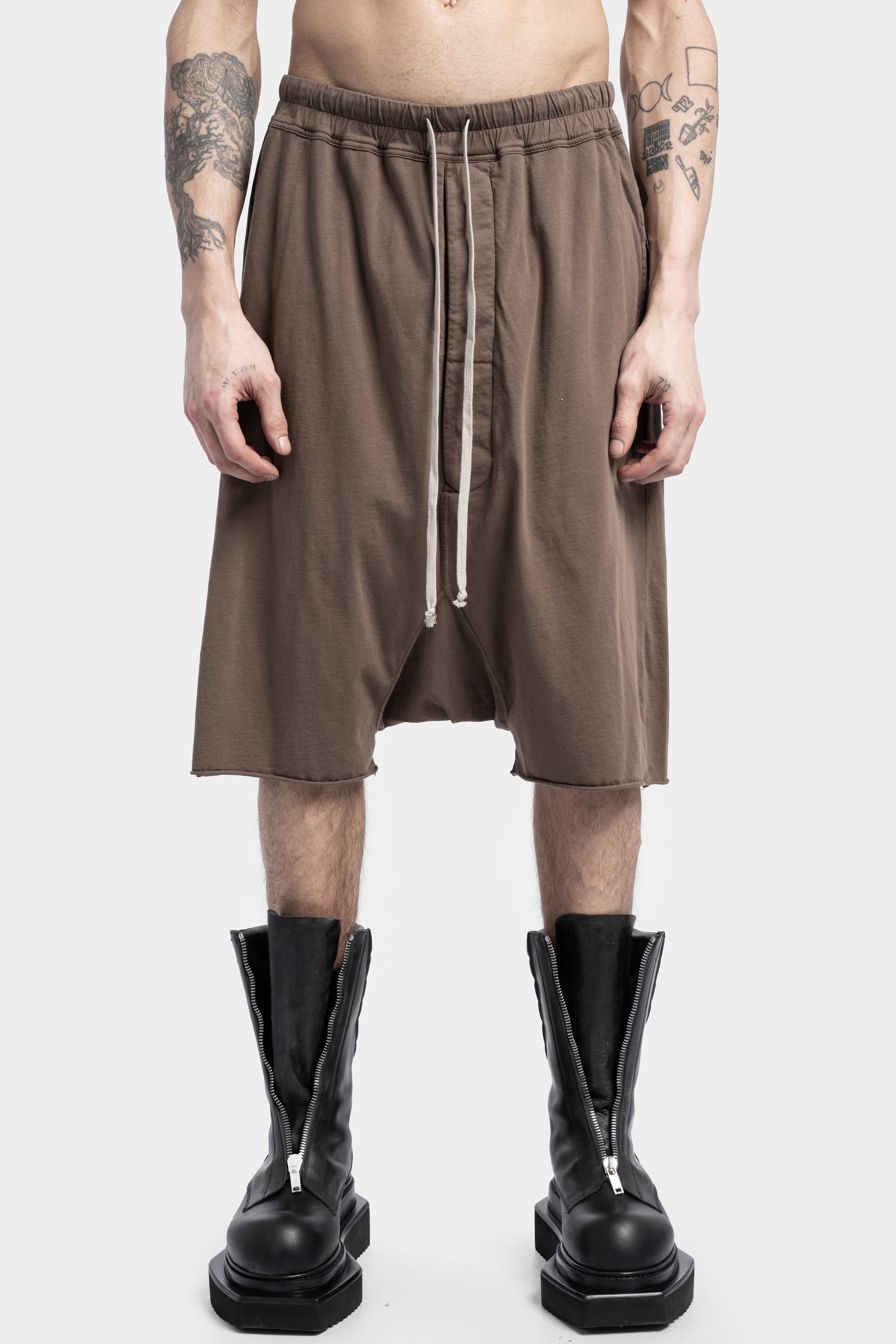 Rick Owens DRKSHDW | SS24 Lido - Drawstring pod shorts, Dust ...