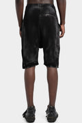 MD75 | SS25 - Knit cotton shorts, Black spray