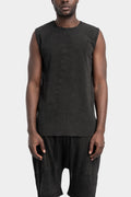 Knit cotton sleeveless T-Shirt, Antra wash