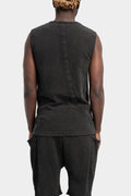 Knit cotton sleeveless T-Shirt, Antra wash