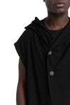 La Haine Inside Us | SS26 - Hooded jersey cardigan, M1246