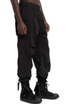 La Haine Inside Us | SS26 - Tuck-draped nylon cargo pants, M1213