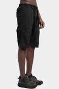 MD75 | SS25 - Woven linen shorts, Black wash