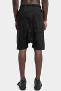 MD75 | SS25 - Woven linen shorts, Black wash