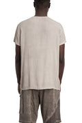 La Haine Inside Us | SS26 - Cold dyed viscose t-shirt, Sand M1225